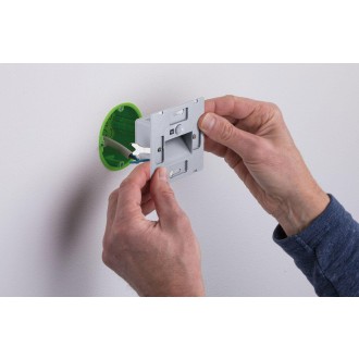 Paulmann 93134 - Orientačné LED svietidlo do steny Edge Quadro 1,2 W, 2700K, 25lm, matný chróm + senzor