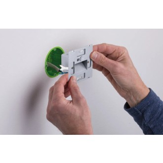 Paulmann 93135 - Orientačné LED svietidlo do steny Edge Quadro 1,2 W, 2700K, 25lm, matná čierna + senzor