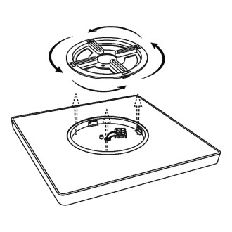 TOP LIGHT Revit H50B RC - Stropné LED svietidlo Revit 50W, 3000-6500K, 5000lm, 500x500, biela + diaľkové ovládanie