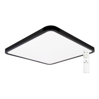 TOP LIGHT Revit H50C RC - Stropné LED svietidlo Revit 50W, 3000-6500K, 5000lm, 500x500, čierna + diaľkové ovládanie