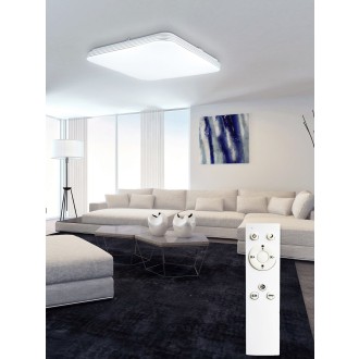 TOP LIGHT Ocean H RC - Stropné LED svietidlo Ocean H 60W, 3000-6500K, 6000lm, 540x540, biela + diaľkové ovládanie