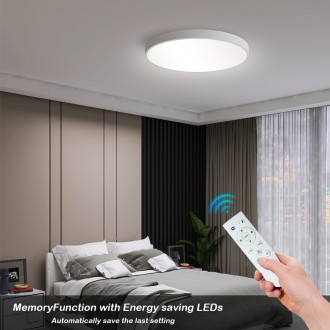 Immax neo 07252L - Stropné inteligentné LED svietidlo Semplici 48W, 2700-6500K, 3468lm, Ø500, biela, Wi-Fi + diaľkové ovládanie