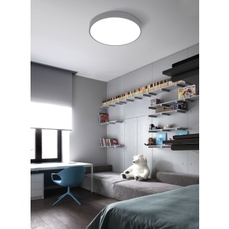 TOP LIGHT Metal 40S RC - Stropné LED svietidlo Metal 40S 51W, 3000-6500K, 5100lm, Ø400, šedá + diaľkové ovládanie