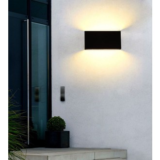TOP LIGHT Obligo B - Vonkajšie nástenné LED svietidlo Obligo B 12W, 4000K, 1020lm, IP65, biela