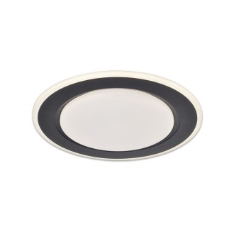 TOP LIGHT Norman 40C RC - Stropné LED svietidlo Norman 40C 51W, 3000-6500K, 5100lm, Ø390, čierna + diaľkové ovládanie