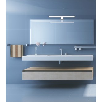 Top-light Texas MAX CCT - Kúpeľňové LED svietidlo TEXAS 12W, 3000/4000/6500K, 1200lm, IP44, 780mm, chróm/strieborná