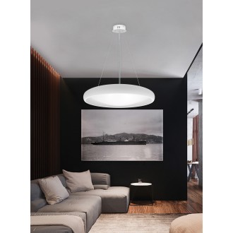 TOP LIGHT Salerno 60BZ RC - LED luster Salerno 60W, 3000-6500K, 6000lm, Ø600, biela + diaľkové ovládanie