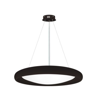 TOP LIGHT Salerno 60CZ RC - LED luster Salerno 60W, 3000-6500K, 6000lm, Ø600, čierna + diaľkové ovládanie