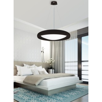 TOP LIGHT Salerno 60CZ RC - LED luster Salerno 60W, 3000-6500K, 6000lm, Ø600, čierna + diaľkové ovládanie