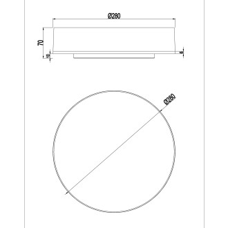 TOP LIGHT Boxter K30 CCT - Vonkajšie stropné a nástenné LED svietidlo Boxter CCT 24W, 3000K/4000K/6000K, 2400lm, IP54, Ø280, biela