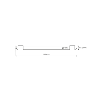 LED trubica G13, 9W, 6500K, 850lm, 60cm, sklo/PC