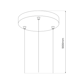 Záves pre svietidlá MAQ 18W / 24W / 50W, čierna