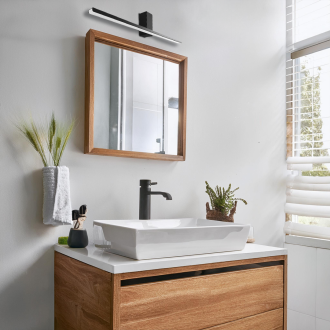Kúpeľňové nástenné LED svietidlo Artemis 13,8 W, 4000K, 950lm, 60cm, IP44, čierna