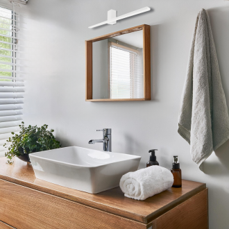 Kúpeľňové nástenné LED svietidlo Artemis 13,8 W, 4000K, 950lm, 60cm, IP44, biela