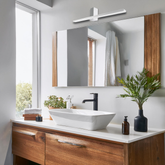 Kúpeľňové nástenné LED svietidlo Artemis 13,8 W, 4000K, 950lm, 60cm, IP44, chróm
