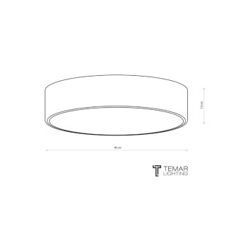 Temar CLEO 400 IP54 WITH MOTION SENSOR GOLD - Stropné svietidlo CLEO 3xE27, IP54, Ø400, zlatá + senzor