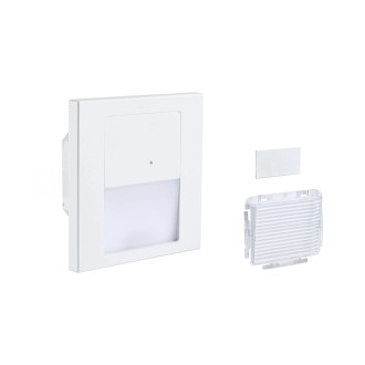 Paulmann 80002 - Orientačné LED svietidlo do steny Tsaro Leader 1W, 2700K, 80lm, biela + senzor