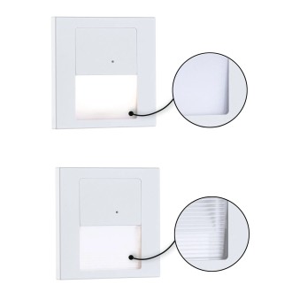 Paulmann 80002 - Orientačné LED svietidlo do steny Tsaro Leader 1W, 2700K, 80lm, biela + senzor