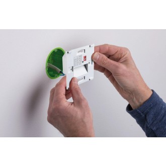 Paulmann 80002 - Orientačné LED svietidlo do steny Tsaro Leader 1W, 2700K, 80lm, biela + senzor