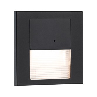Paulmann 80004 - Orientačné LED svietidlo do steny Tsaro Leader 1W, 2700K, 80lm, čierna + senzor