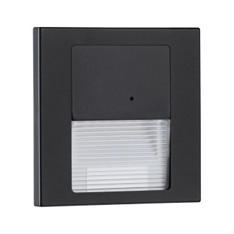 Paulmann 80004 - Orientačné LED svietidlo do steny Tsaro Leader 1W, 2700K, 80lm, čierna + senzor