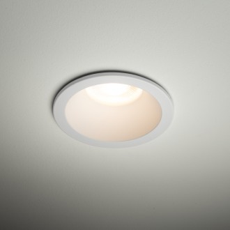 TK Lighting 10578 - Kúpeľňové podhľadové svietidlo Opti 1xGU10, Ø85, IP65, biela