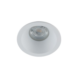 TK Lighting 10578 - Kúpeľňové podhľadové svietidlo Opti 1xGU10, Ø85, IP65, biela