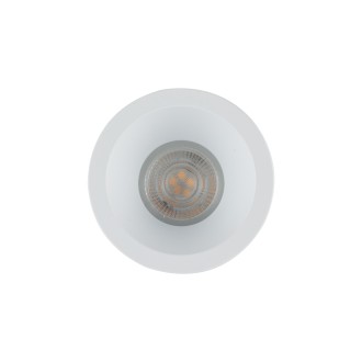 TK Lighting 10578 - Kúpeľňové podhľadové svietidlo Opti 1xGU10, Ø85, IP65, biela