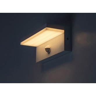 Rabalux 77116 - vonkajšie nástenné LED svietidlo Zaragoza 9W, 2700/4000/6500K, IP54, 850lm, biela