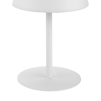 TK Lighting 2935 - Stolná textilná lampička Maja 1xE27, Ø200, biela