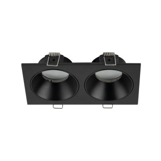 TK Lighting 10579 - Podhľadové kúpeľňové svietidlo PRISMA DUO BLACK 2xGU10, 170x90, IP65, čierna
