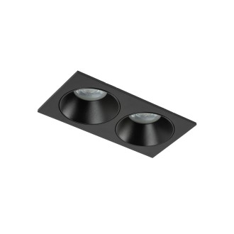 TK Lighting 10579 - Podhľadové kúpeľňové svietidlo PRISMA DUO BLACK 2xGU10, 170x90, IP65, čierna