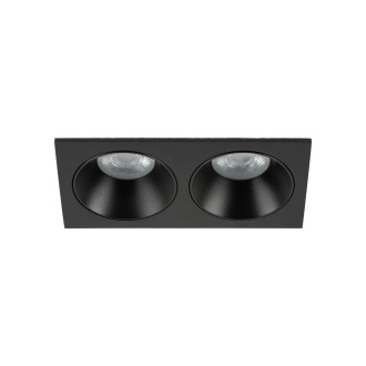TK Lighting 10579 - Podhľadové kúpeľňové svietidlo PRISMA DUO BLACK 2xGU10, 170x90, IP65, čierna