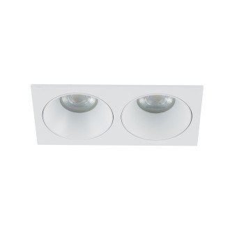 TK Lighting 10580 - Podhľadové kúpeľňové svietidlo PRISMA DUO WHITE 2xGU10, 170x90, IP65, biela