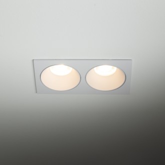 TK Lighting 10580 - Podhľadové kúpeľňové svietidlo PRISMA DUO WHITE 2xGU10, 170x90, IP65, biela