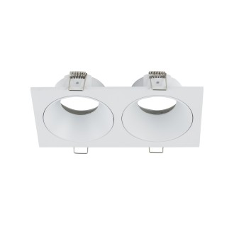 TK Lighting 10580 - Podhľadové kúpeľňové svietidlo PRISMA DUO WHITE 2xGU10, 170x90, IP65, biela