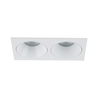 TK Lighting 10580 - Podhľadové kúpeľňové svietidlo PRISMA DUO WHITE 2xGU10, 170x90, IP65, biela