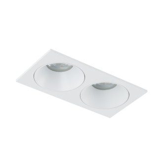 TK Lighting 10580 - Podhľadové kúpeľňové svietidlo PRISMA DUO WHITE 2xGU10, 170x90, IP65, biela