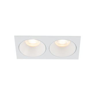 TK Lighting 10580 - Podhľadové kúpeľňové svietidlo PRISMA DUO WHITE 2xGU10, 170x90, IP65, biela