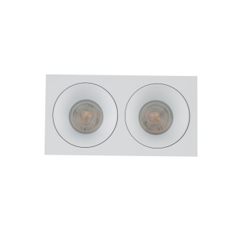 TK Lighting 10580 - Podhľadové kúpeľňové svietidlo PRISMA DUO WHITE 2xGU10, 170x90, IP65, biela