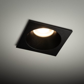 TK Lighting 10581 - Podhľadové kúpeľňové svietidlo PRISMA BLACK 1xGU10, 85x85, IP65, čierna
