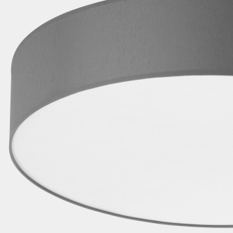 TK Lighting 1584 - Stropné svietidlo Rondo graphite 4xE27, Ø600, sivá/textil