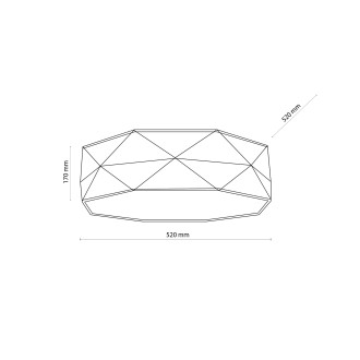 TK Lighting 1565 - Stropné textilné svietidlo Kantoor 4xE27, Ø520, biela