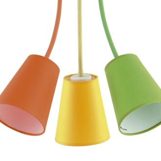 TK Lighting 2106 - Detské svietidlo Wire colour 3xE27, Ø700mm