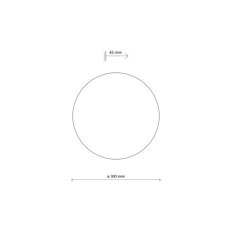 TK Lighting 10624 - Nástenné svietidlo LUNA SABIA 3xG9, Ø300, béžová
