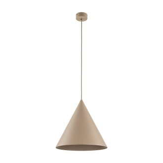 TK Lighting 10621 - Závesné svietidlo CONO SABIA 1xE27, Ø320, béžová