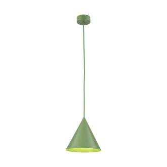 TK Lighting 10885 - Luster CONO PEAPOD S 1xE27, Ø190, zelená