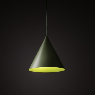 TK Lighting 10886 - Luster CONO PEAPOD M 1xE27, Ø250, zelená
