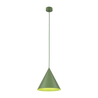 TK Lighting 10886 - Luster CONO PEAPOD M 1xE27, Ø250, zelená