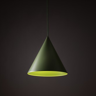 TK Lighting 10887 - Luster CONO PEAPOD L 1xE27, Ø320, zelená